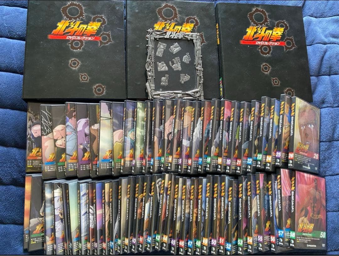 デアゴスティーニ　北斗の拳DVD + シリーズガイド＋ザコキャラピンバッジセット