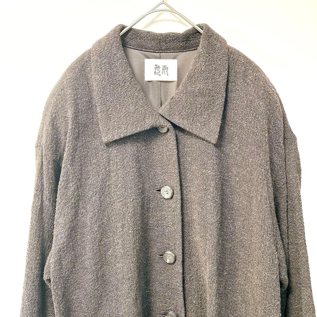 【極美品】慈雨 ジウ センソユニコ 変型ジャケット アシンメトリー L 40 黒