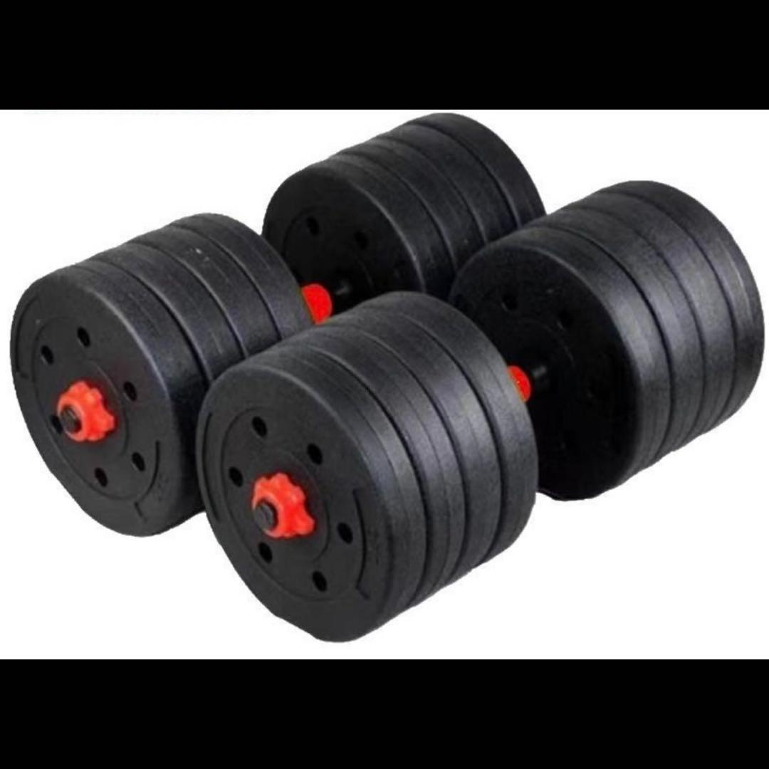 【合計50kg】バーベルにもなるダンベル｜25kg×2個セット 可変式｜A8