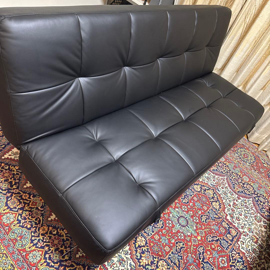 【土曜日15時以降のみ対応可】ブラック ソファベッド