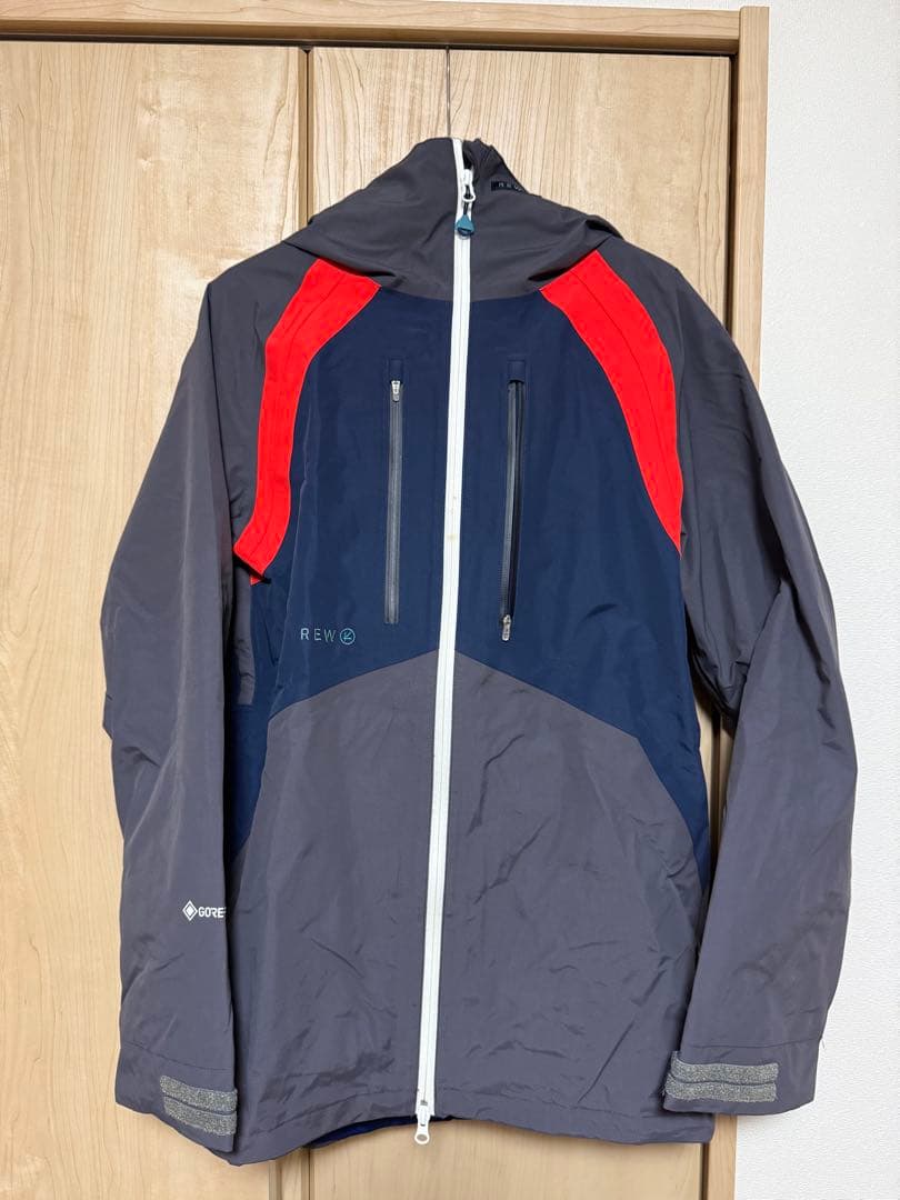 rew ウェア GORE-TEX スノーボードジャケット ネイビー/レッド