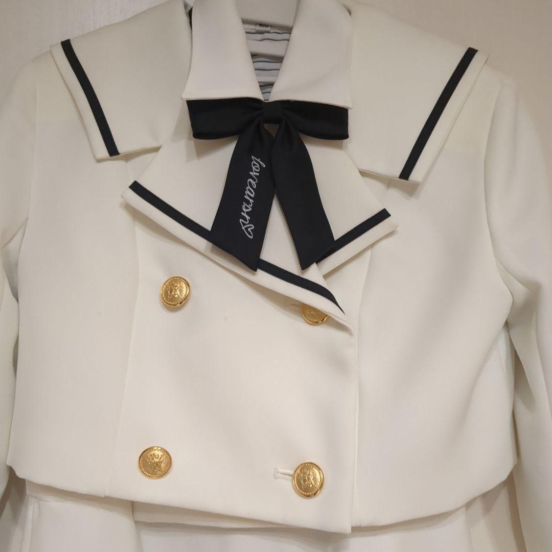 みりにゃまま　arisana アリサナ 卒業式 入学式 白スーツ160