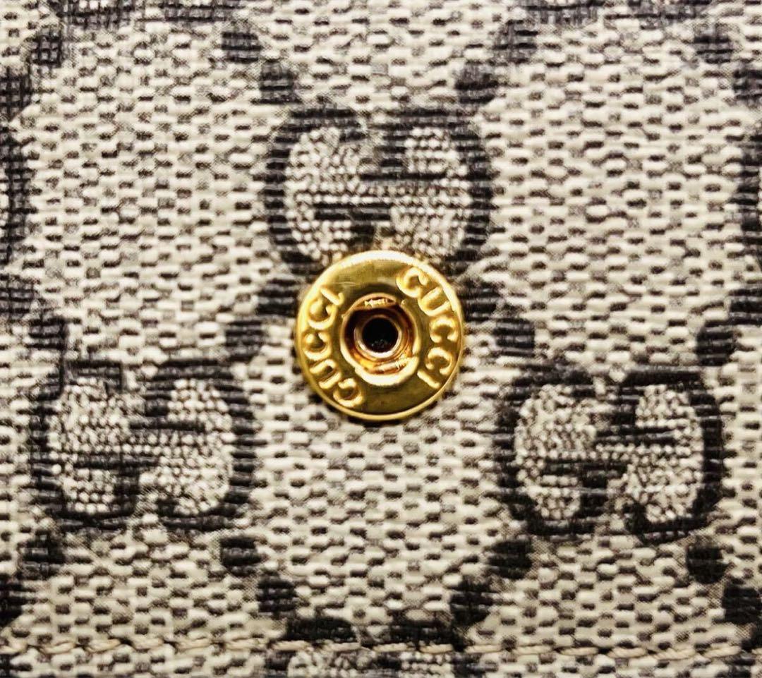 【美品】GUCCI グッチ　キーケース　6連　GG マーモント　ブラック