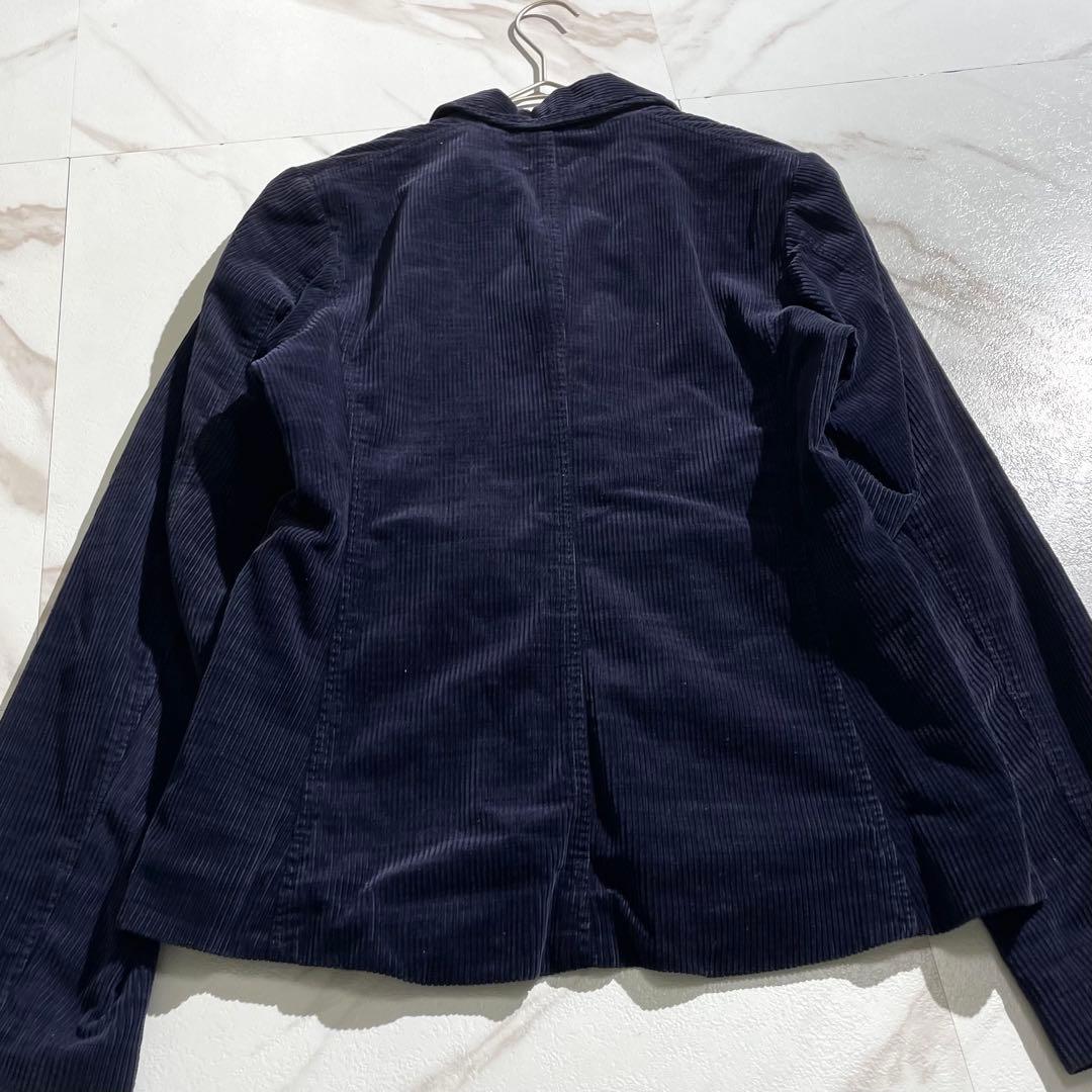入手困難✨ 45R コーデュロイジャケット Rロゴ刺繍 ネイビー ボタン