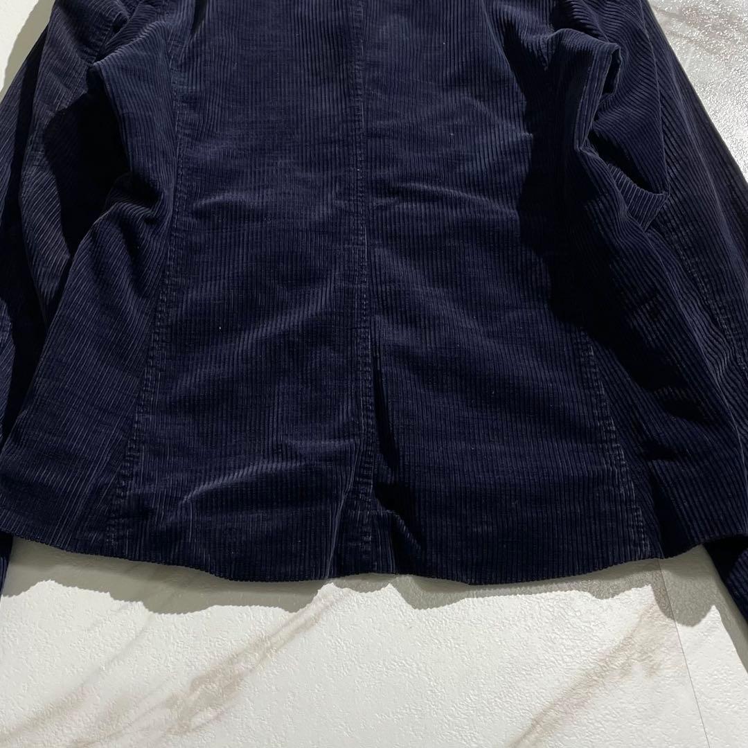入手困難✨ 45R コーデュロイジャケット Rロゴ刺繍 ネイビー ボタン