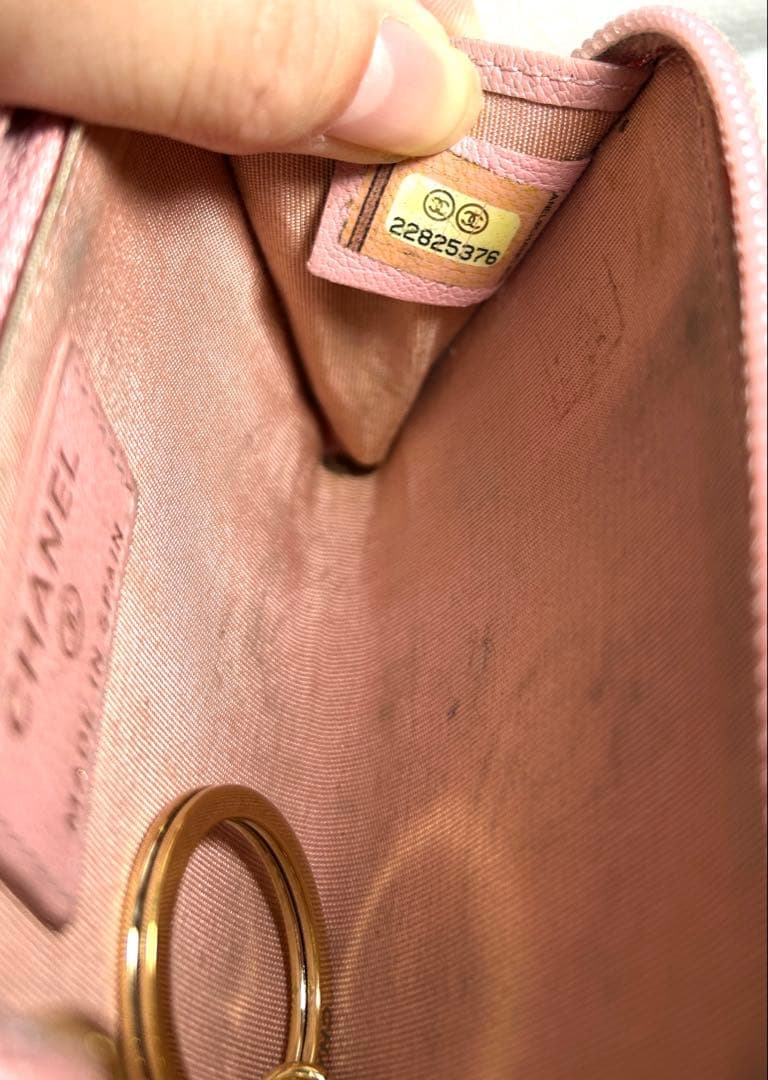 CHANEL ピンクレザーキーケース　ケース
