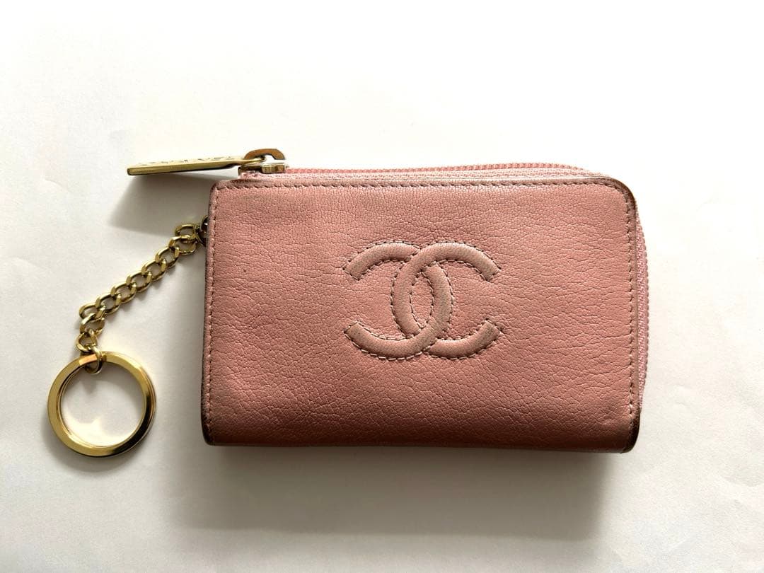 CHANEL ピンクレザーキーケース　ケース