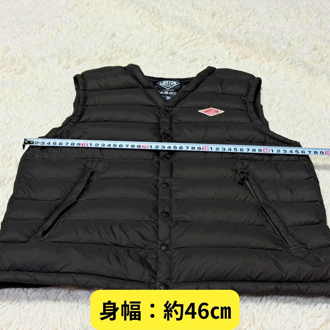 ⭐ほぼ新品　DANTON ダントン　インナーダウンベスト グレー レディース36