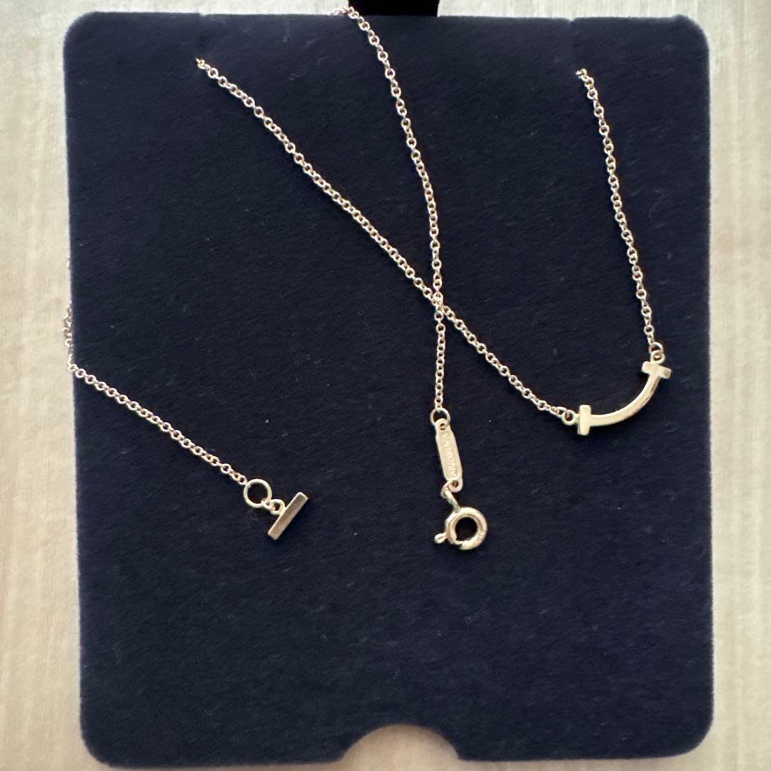 Tiffany & Co. スマイルネックレス　ローズゴールド