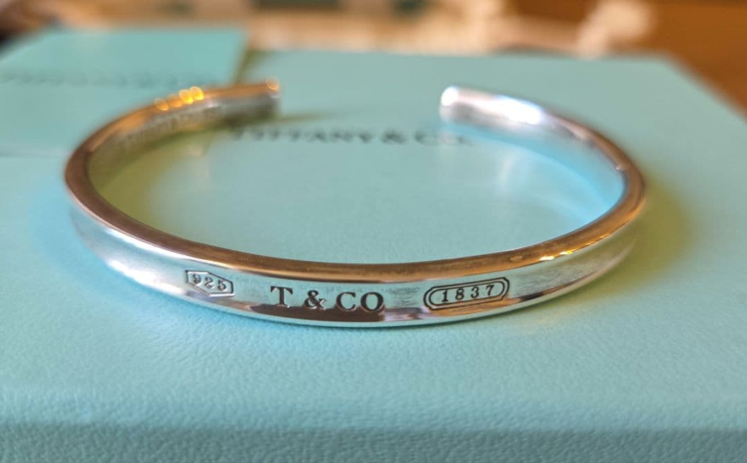 Tiffany＆Co. シルバー ナロー 1837 カフバングル