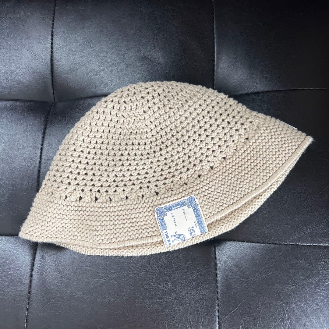 THE H.W.DOG&CO. ニットハット ベージュ D-00927