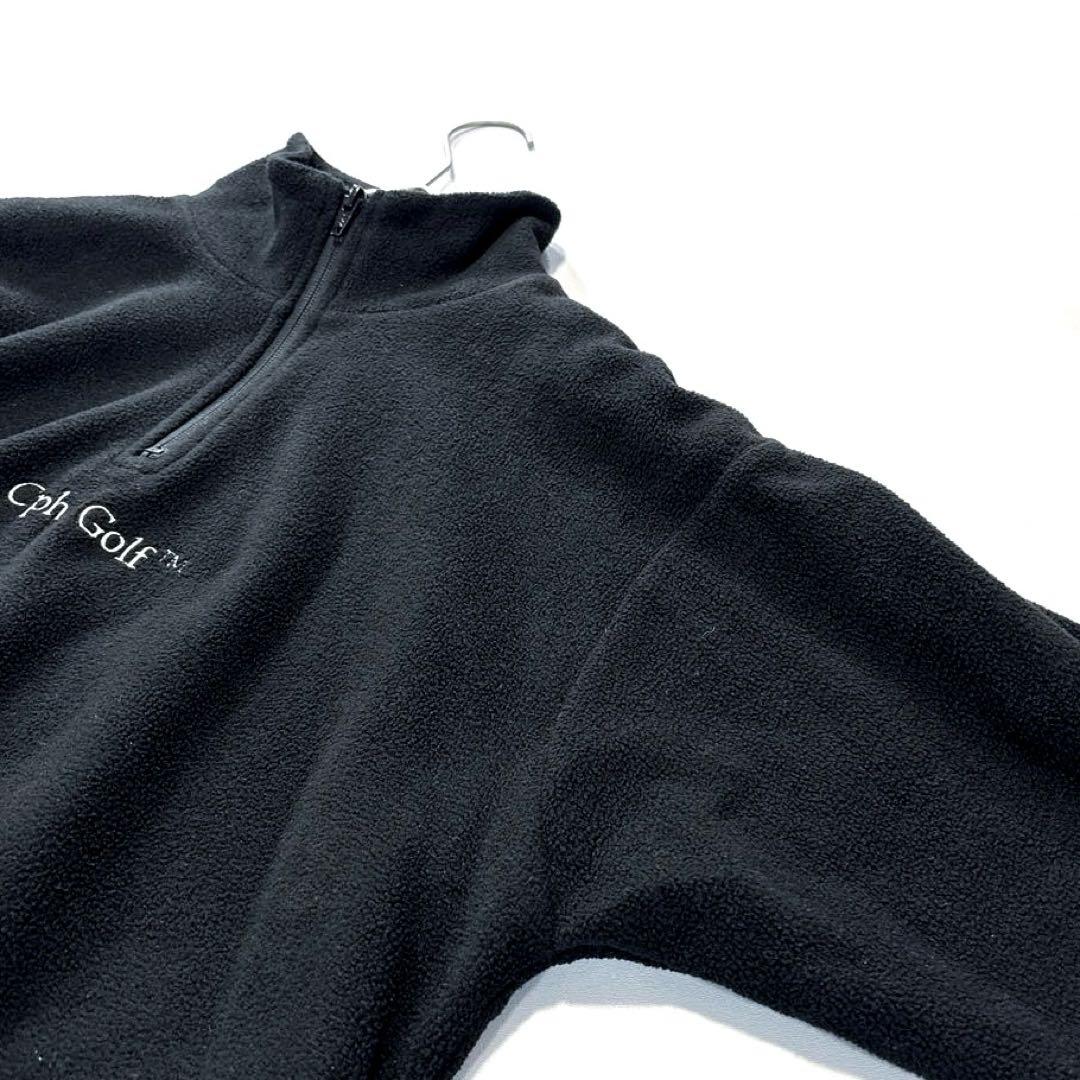 Cph/Golf キャプテンズヘルムゴルフ　ハーフジップ　フリース　黒　S