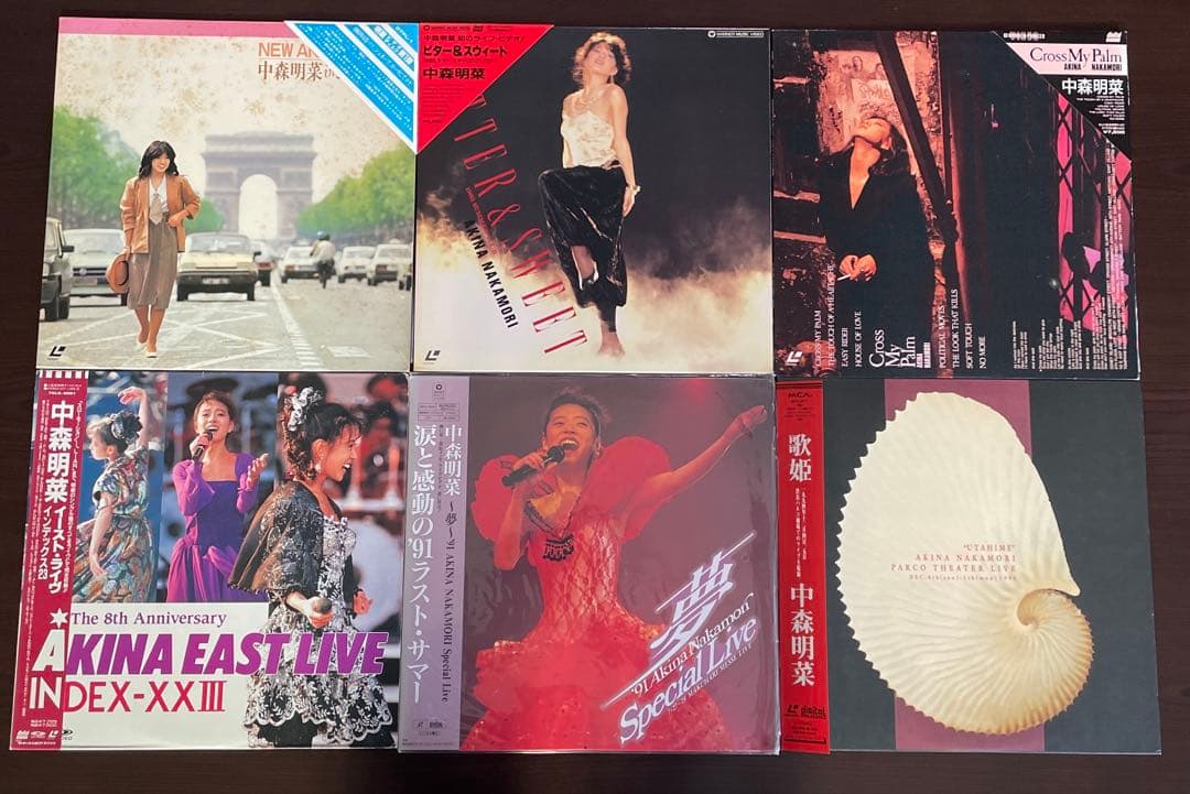 中森明菜 LD 6枚セット 歌姫 '94 パルコ イーストライヴ23 ビター