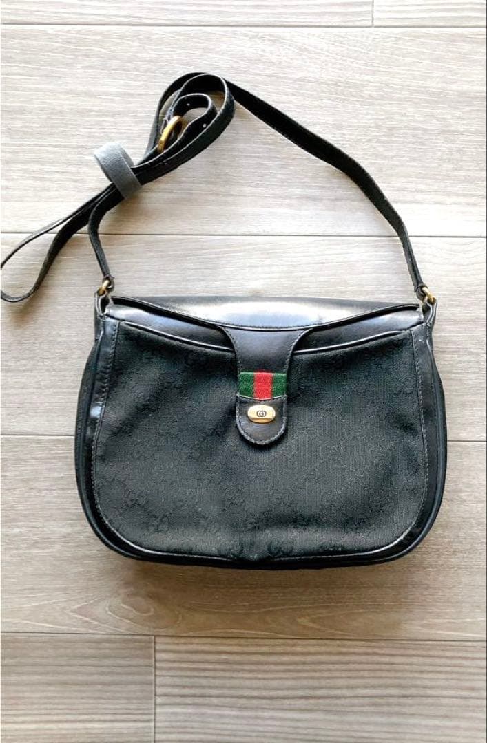 オールド グッチ Gucci GGパターン ショルダーバッグ