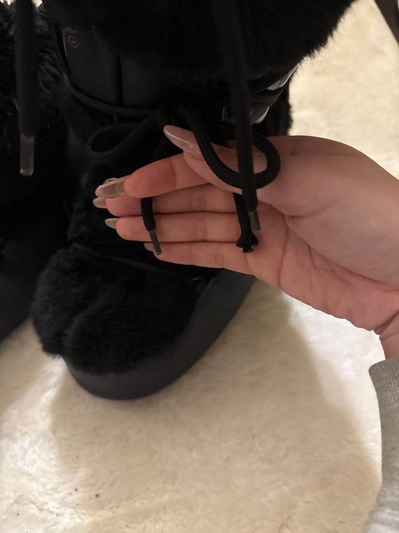 Moon Boot Icon faux-fur  boots 即日発送⭕️