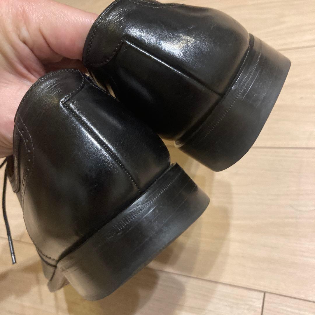 スコッチグレイン ウィングチップ ブラック 25EEE