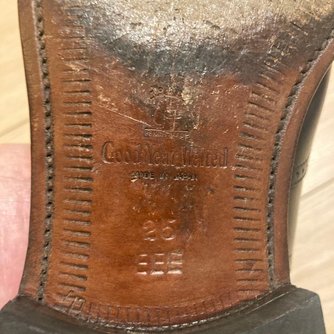 スコッチグレイン ウィングチップ ブラック 25EEE