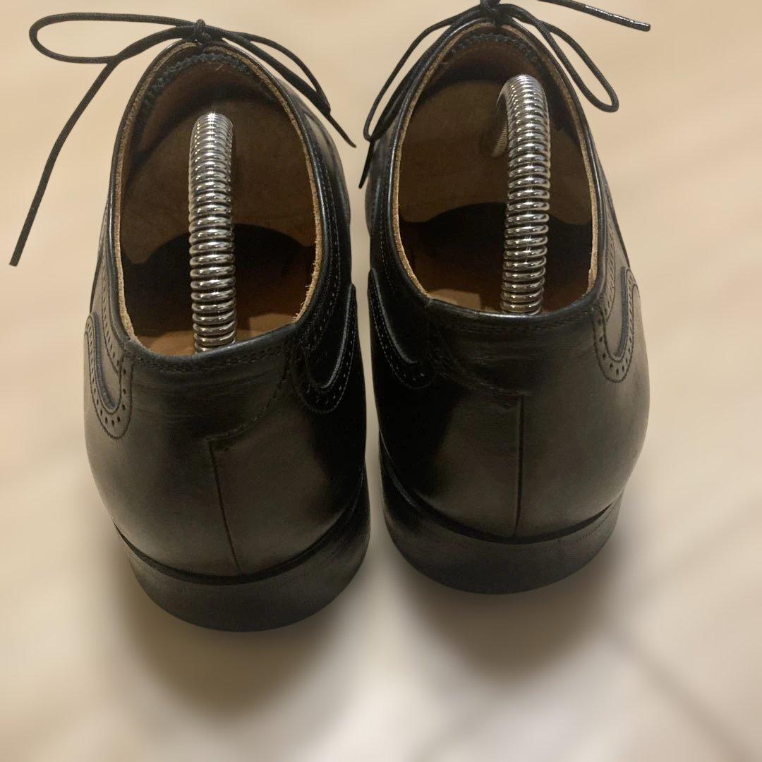 スコッチグレイン ウィングチップ ブラック 25EEE