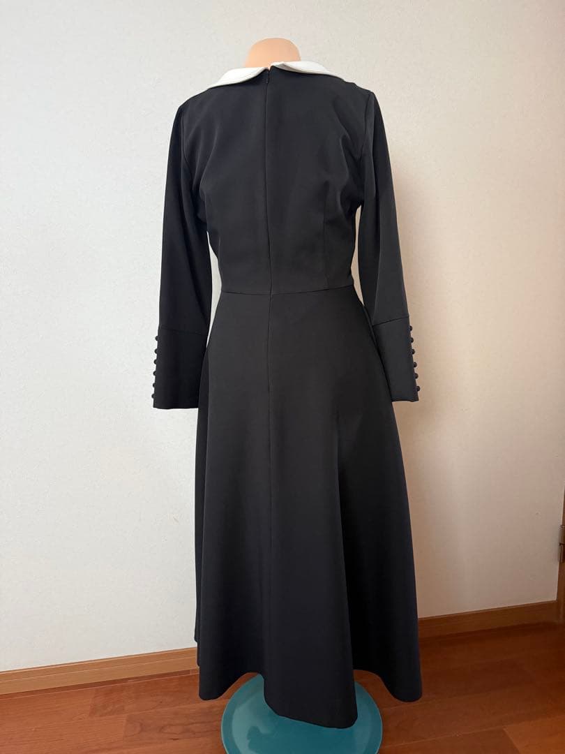 JENNE 付け襟モダンロングワンピース