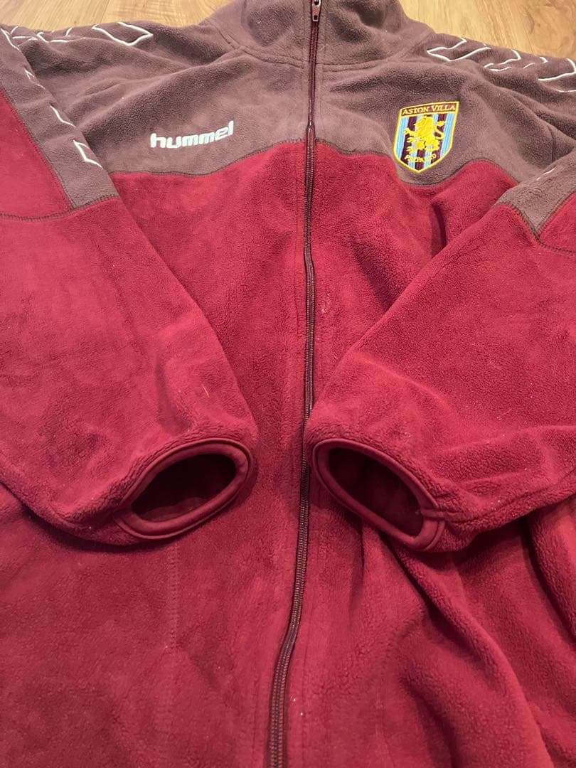 アストンヴィラ hummel フリースジャケット 古着　L