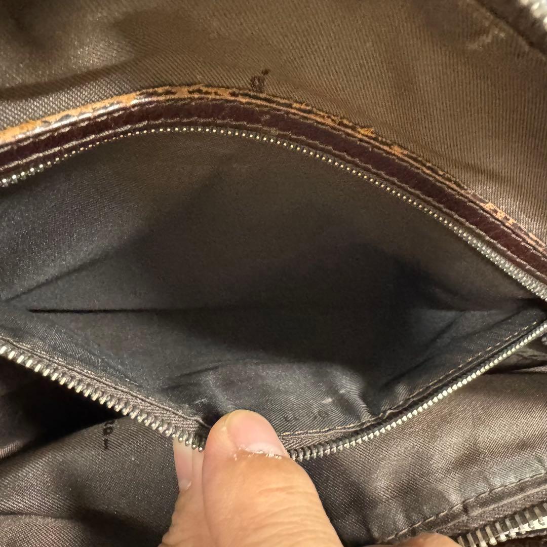 FENDI フェンディ　ショルダーバッグ　ズッカ　FF金具　バケット