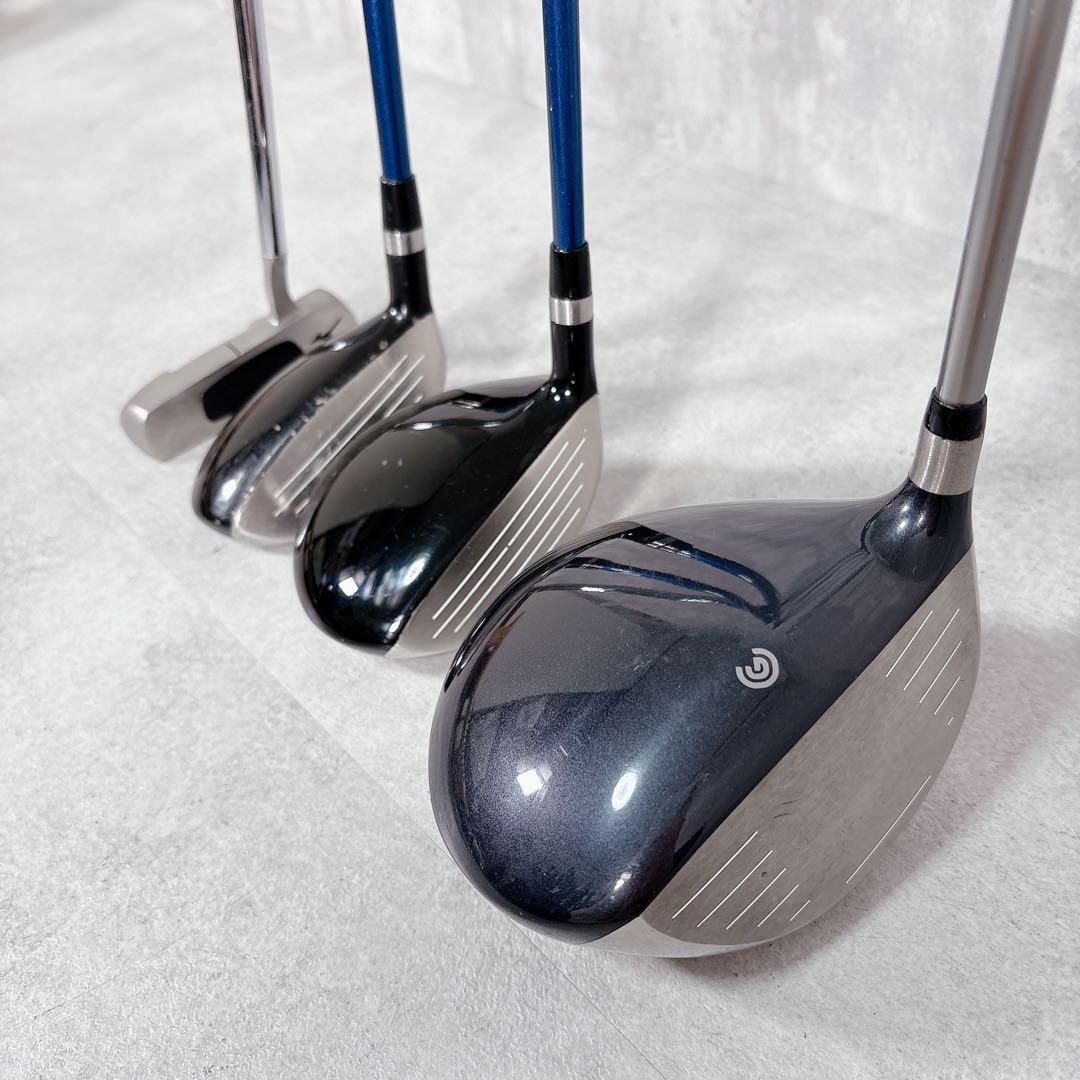 V961 ミズノ 他 ゴルフクラブ メンズ フルセット ルコック 黒 青 初心者