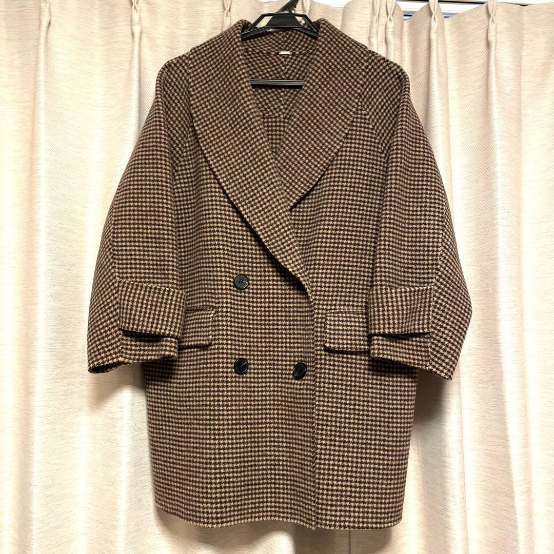 川口春奈着用　Mila Owen ミラオーウェン　接結ハーフ丈Ａラインコート