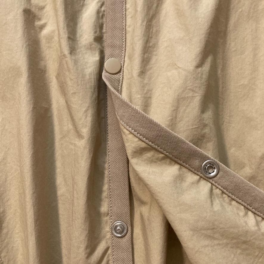 【希少XL相当/極美品】DANTON　シャツカーディガン 薄手 ベージュ 42