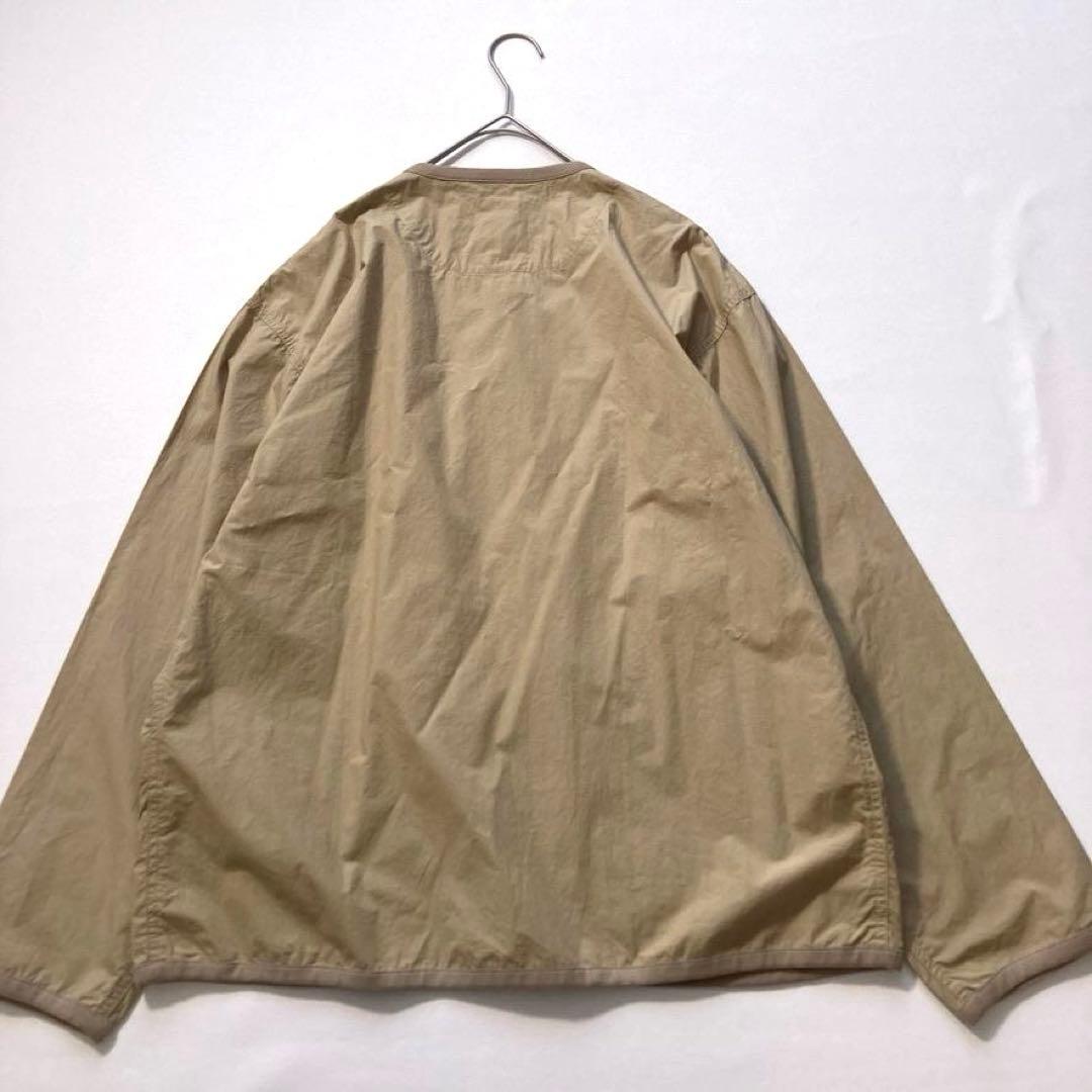 【希少XL相当/極美品】DANTON　シャツカーディガン 薄手 ベージュ 42