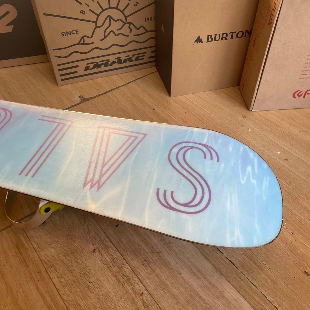 SALOMON×STELLA　希少130代　バイン付　スノーボードセット