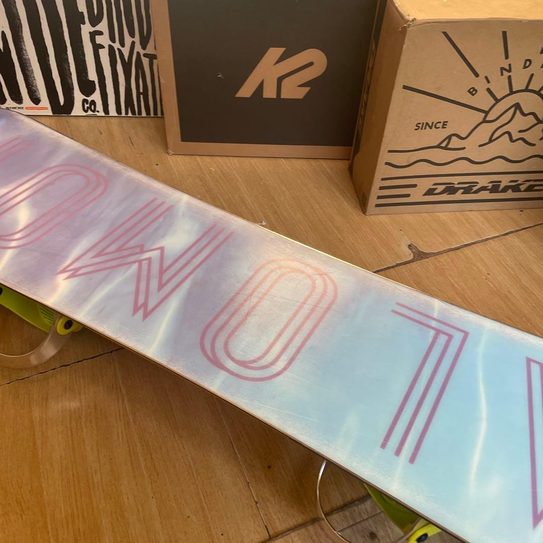 SALOMON×STELLA　希少130代　バイン付　スノーボードセット