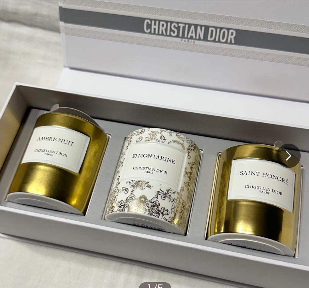 新品、未使用品　DIOR ディオール限定キャンドルコレクション　3個セット