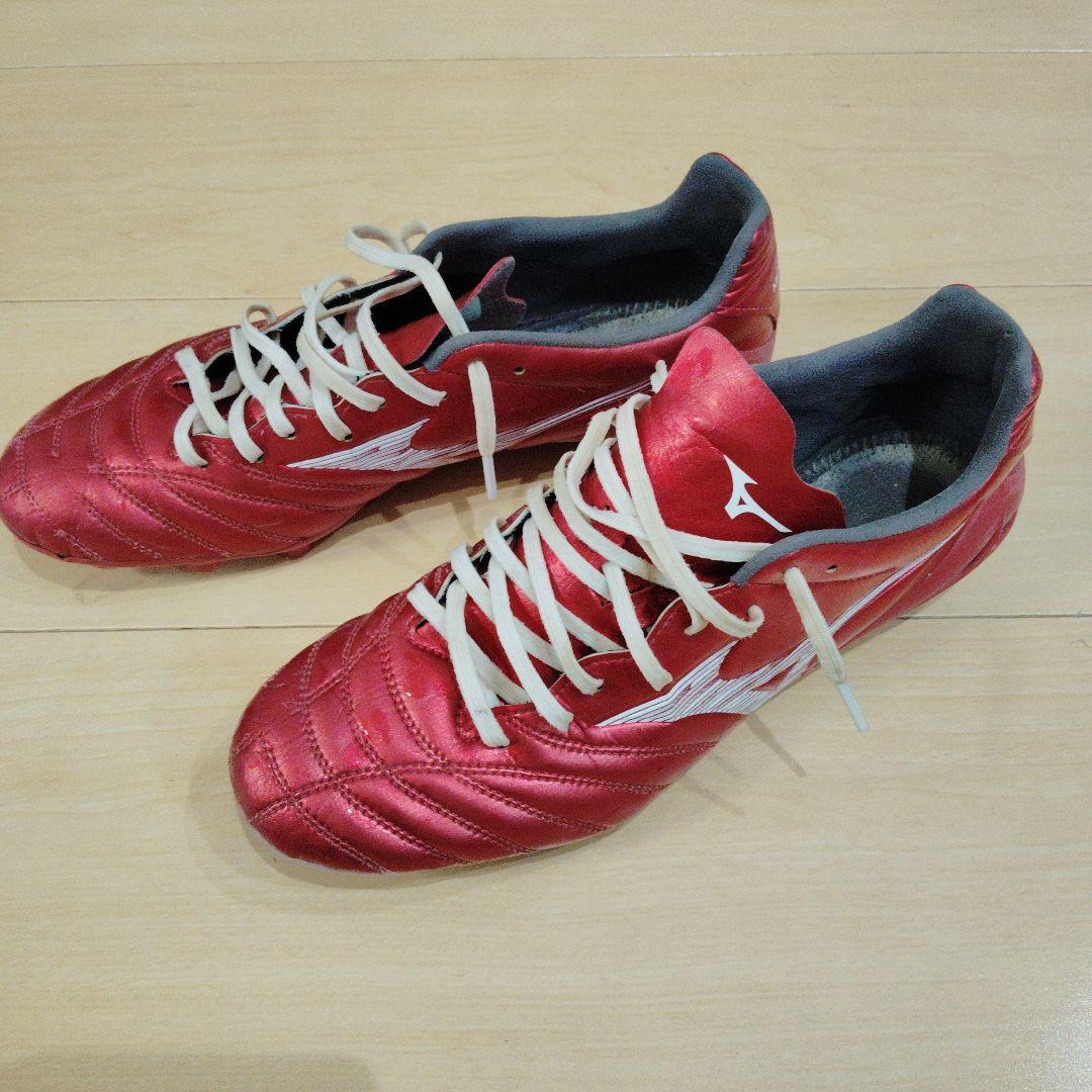 Mizuno サッカーシューズ レッド　モナルシーダネオ３プロ　中古品