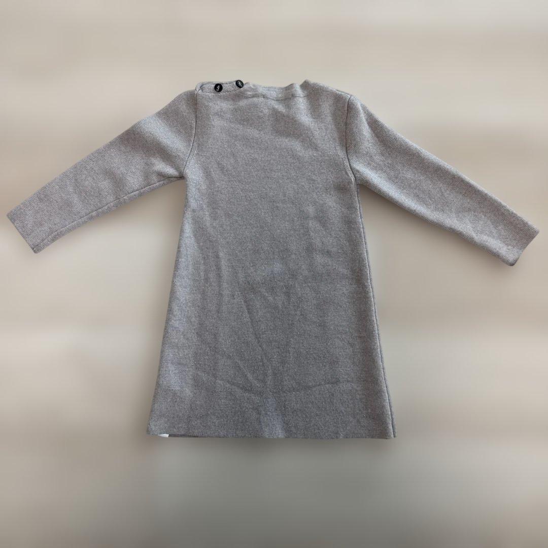 Baby Dior 長袖ニット ワンピース グレー
