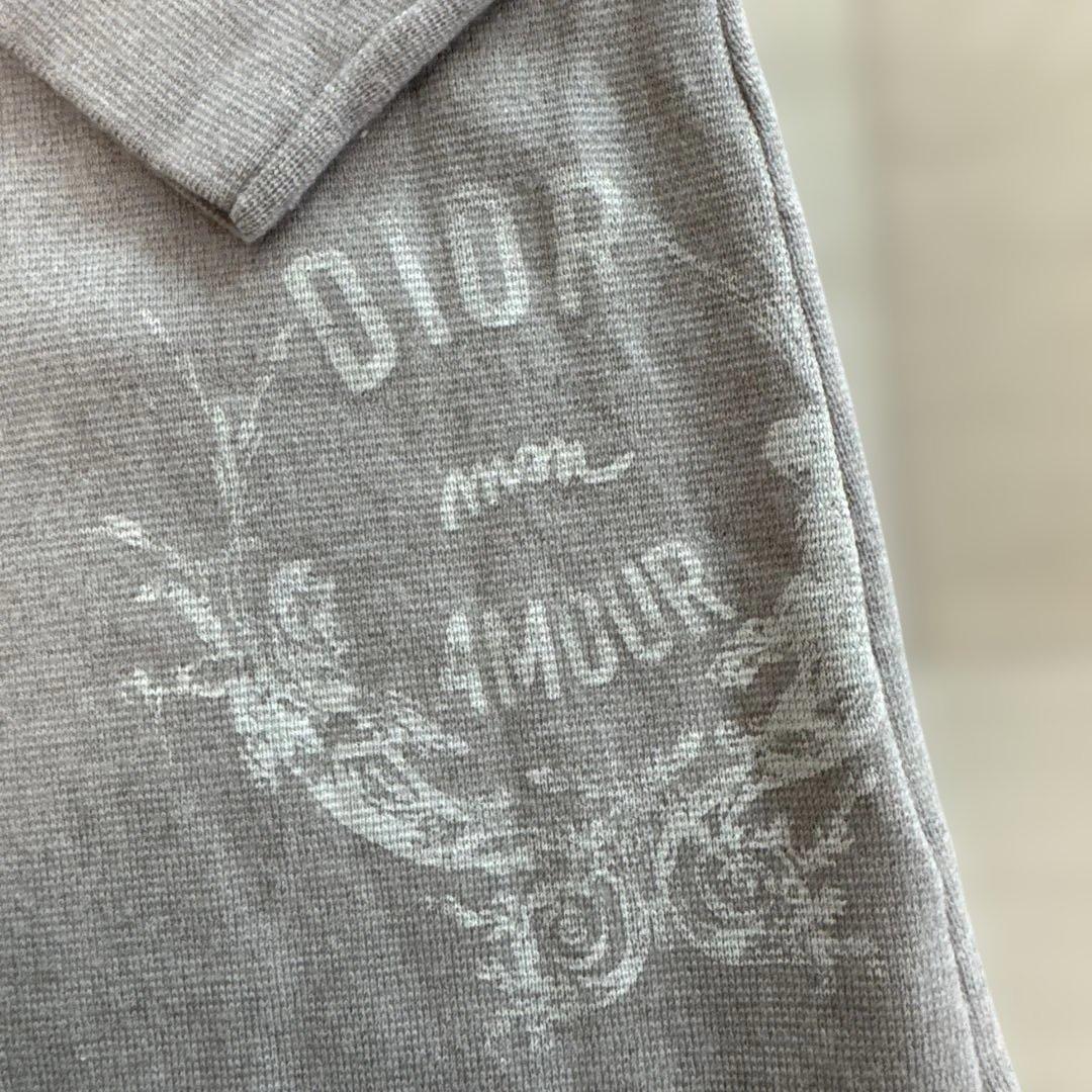 Baby Dior 長袖ニット ワンピース グレー