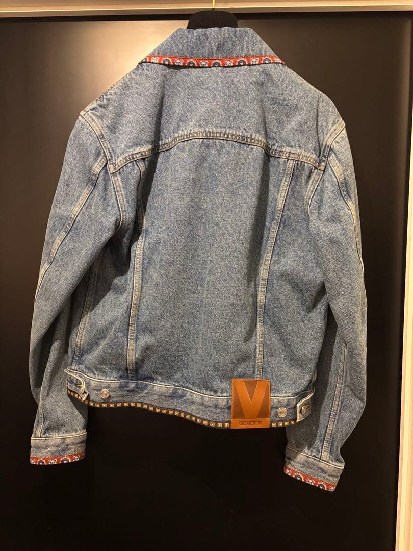 VALENTINO ミケーレ 2025SS ビーズデニムジャケット 44