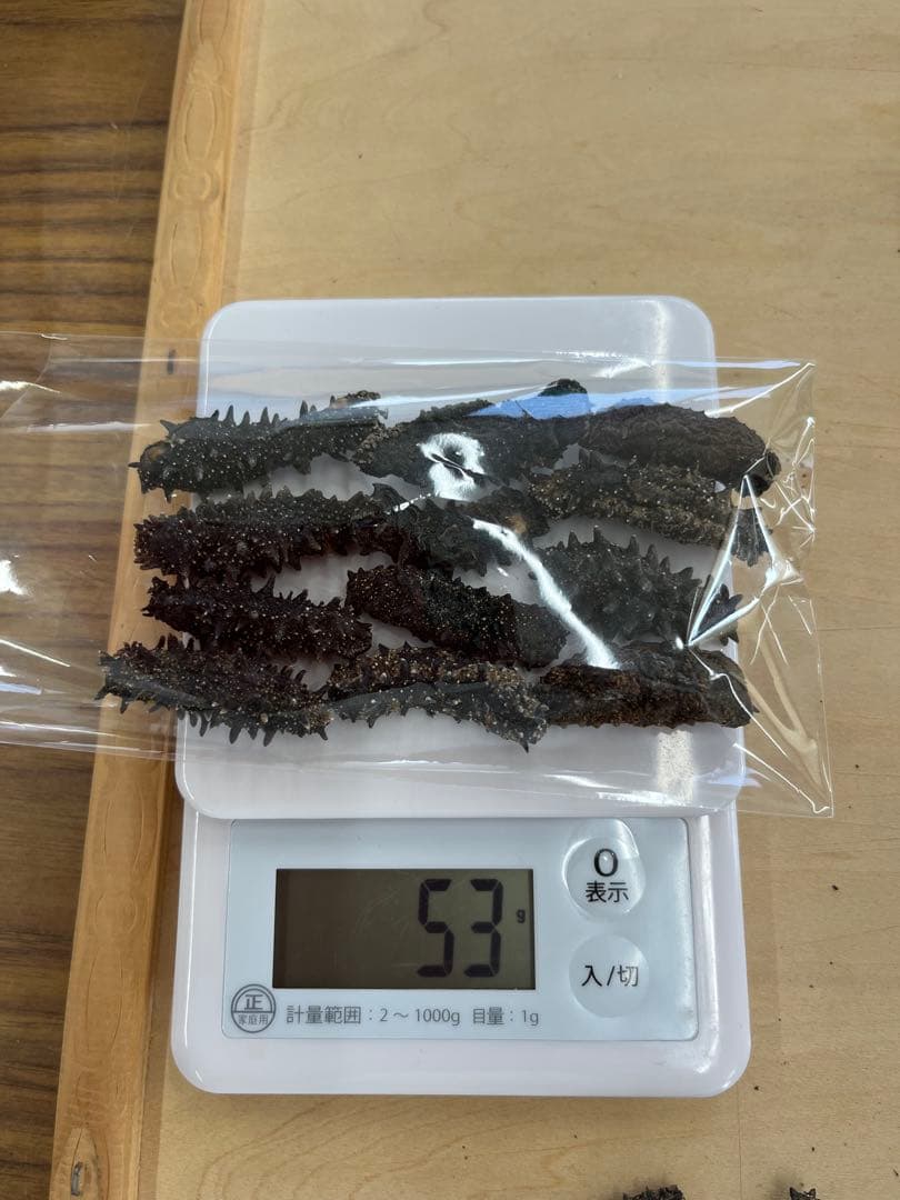 北海道産乾燥ナマコ　訳あり　B級品　混合サイズ　(中〜小)合計261g