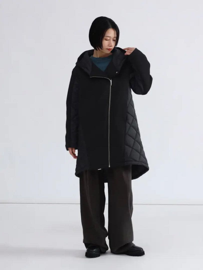 匿名送料込　新品★ヤマダヤ　LASUD ジップキルティングコート　ラシュッド