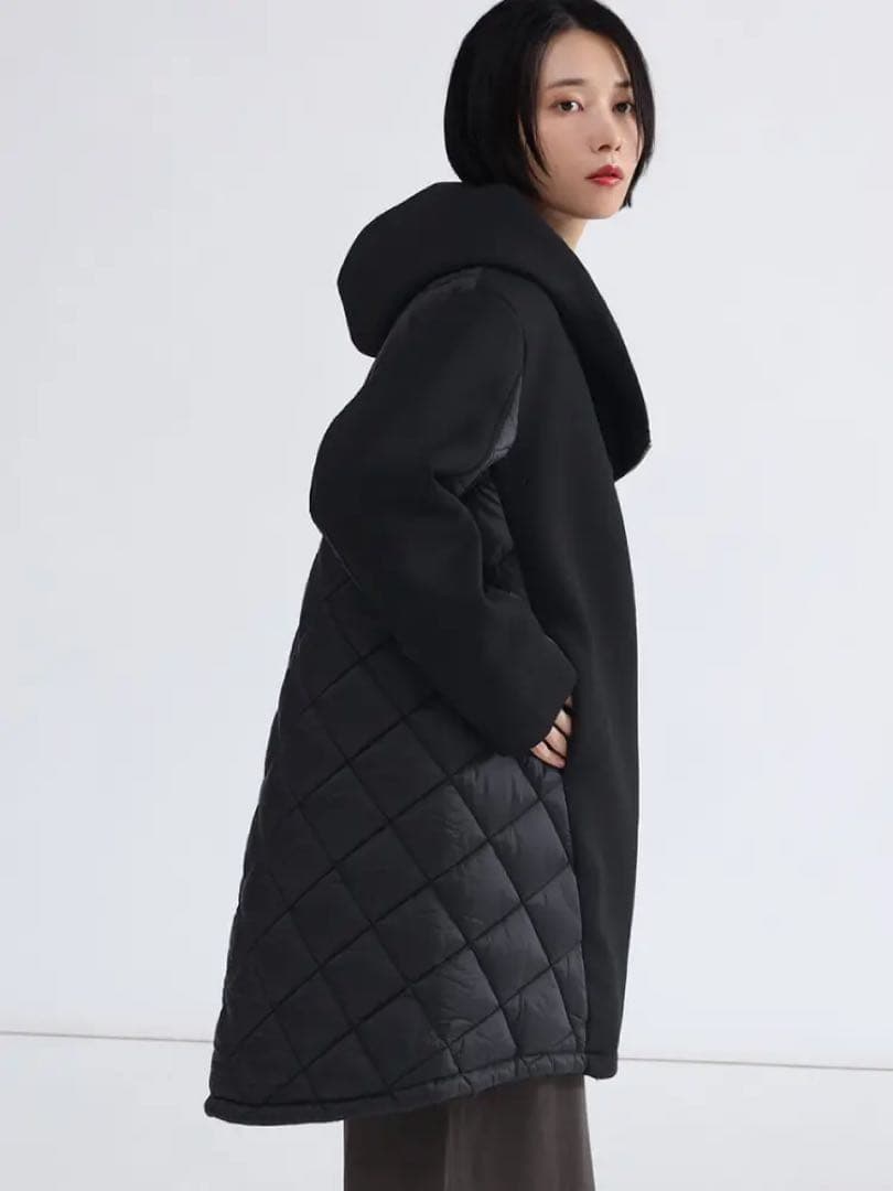 匿名送料込　新品★ヤマダヤ　LASUD ジップキルティングコート　ラシュッド