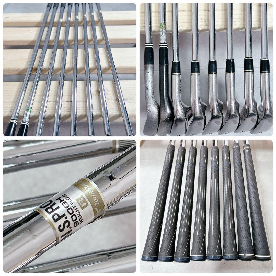 X931 クリーブランド 他 メンズ ゴルフ クラブ セット 13点 黒 赤