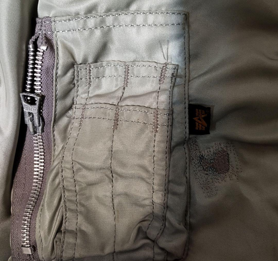 alpha MA-1 USA製　XLサイズシルバーグレー