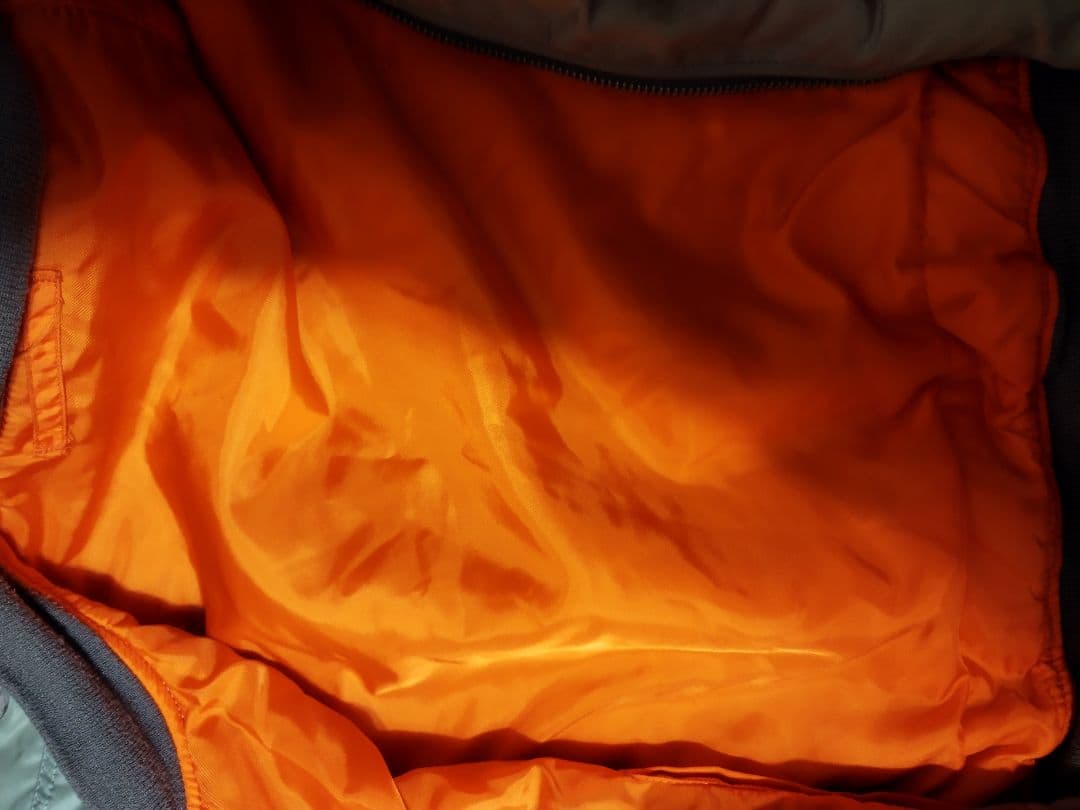 alpha MA-1 USA製　XLサイズシルバーグレー