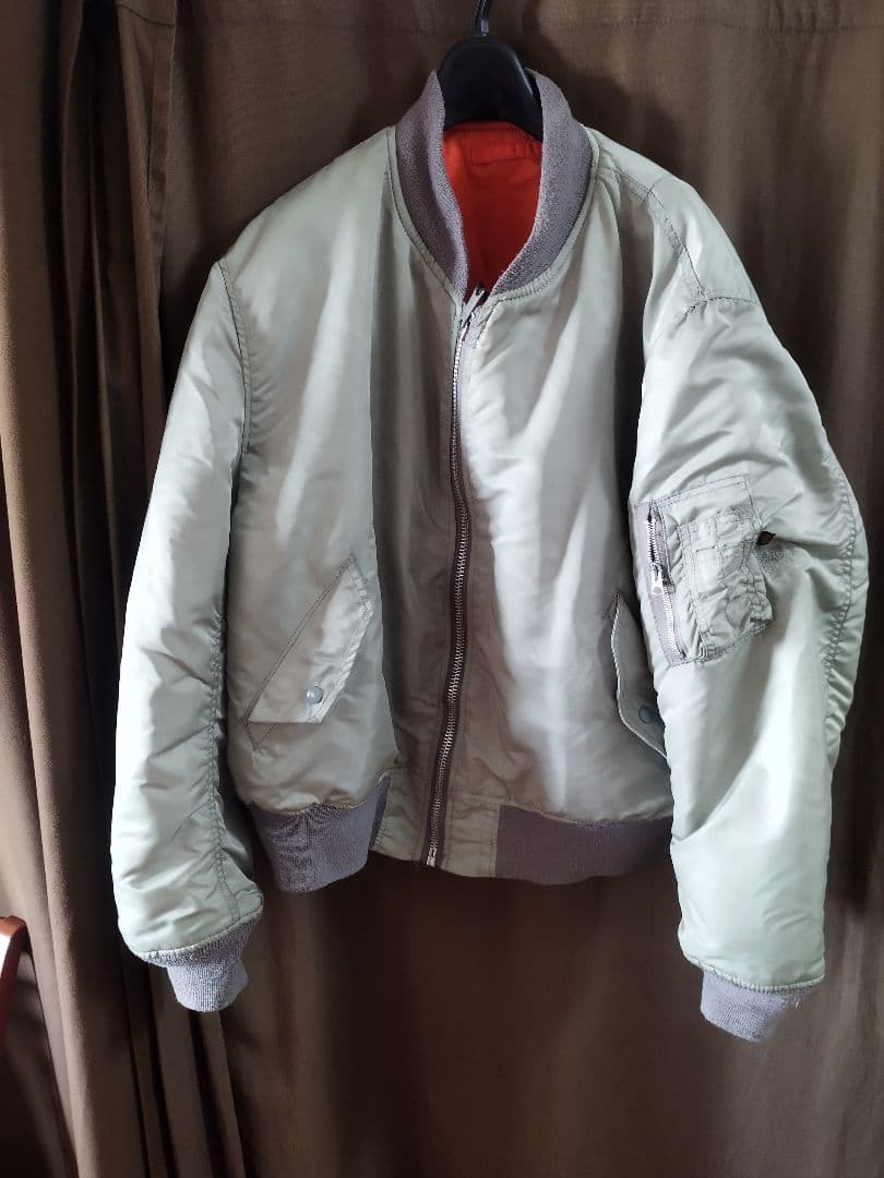 alpha MA-1 USA製　XLサイズシルバーグレー