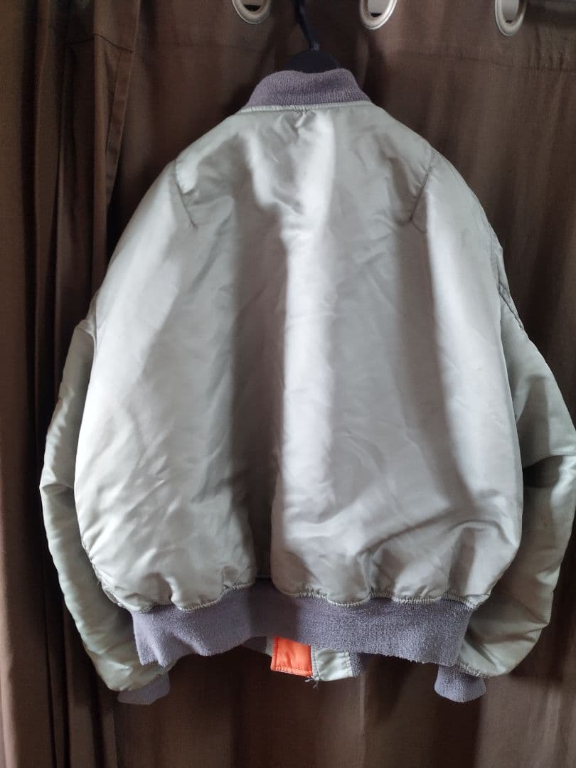 alpha MA-1 USA製　XLサイズシルバーグレー