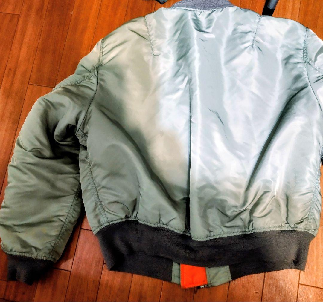 alpha MA-1 USA製　XLサイズシルバーグレー