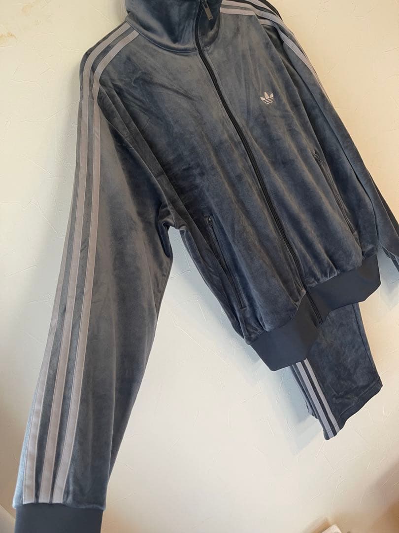 【adidas】ファイヤーバード トラック ベロア セットアップ Mサイズ