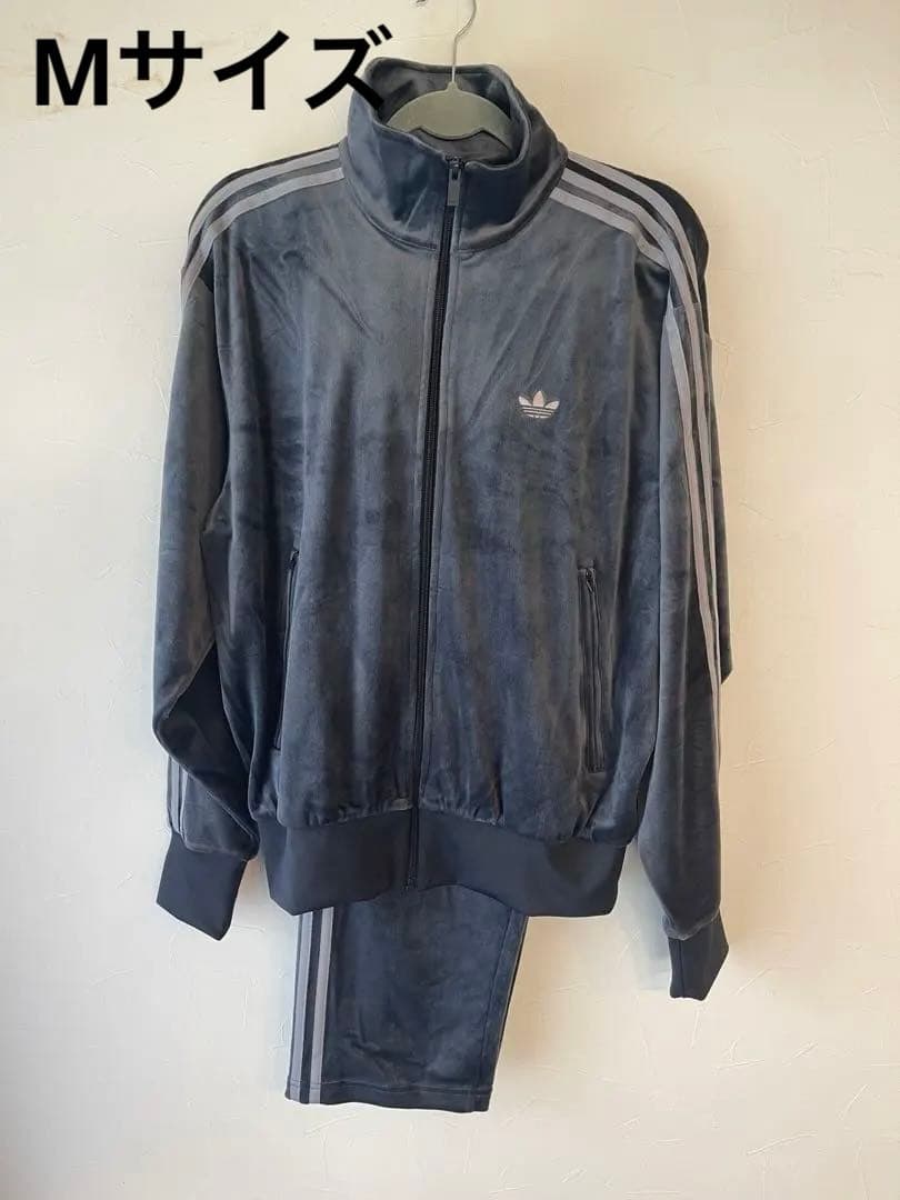 【adidas】ファイヤーバード トラック ベロア セットアップ Mサイズ