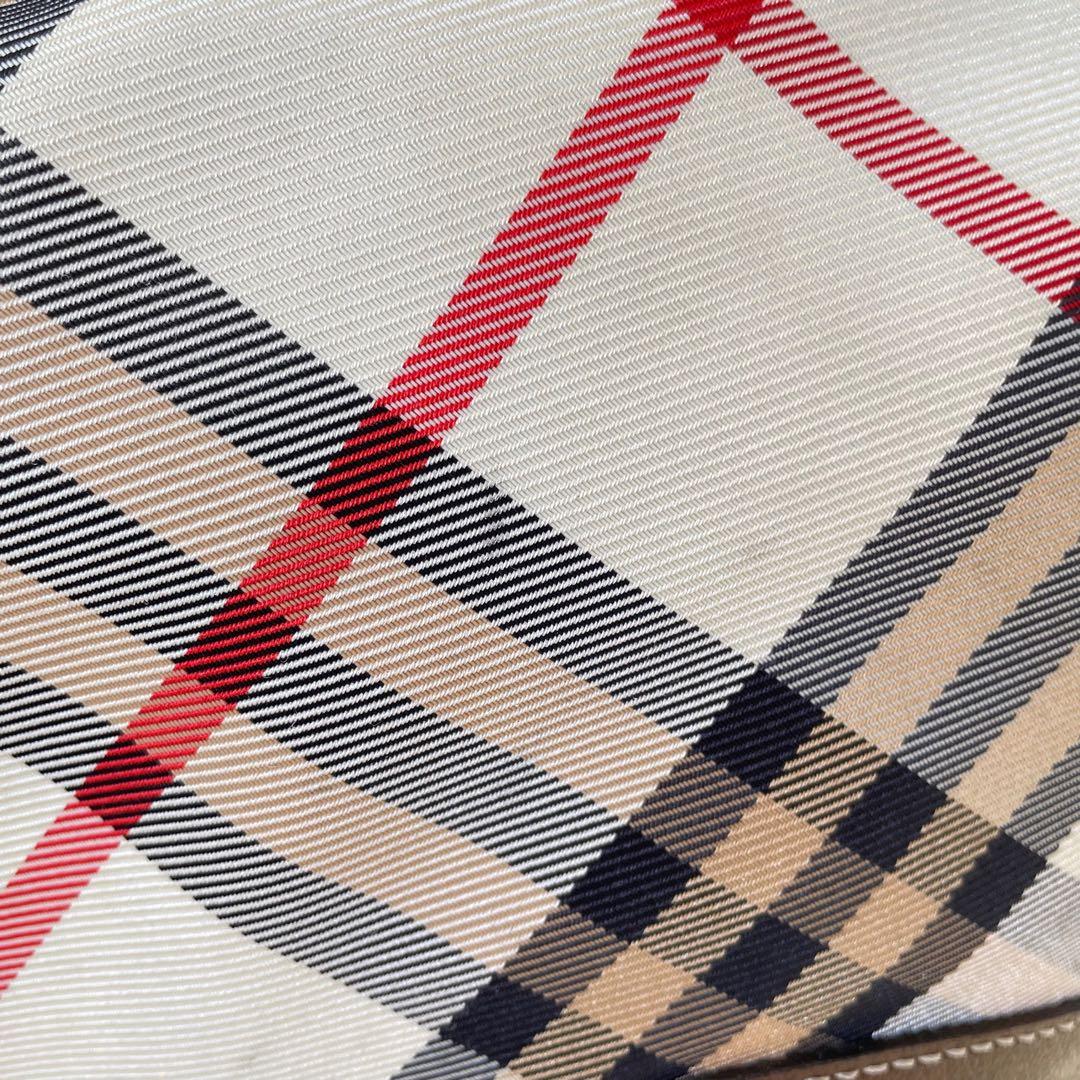 BURBERRY BLUE LABELバーバリーノバチェックトートバッグ肩掛け可