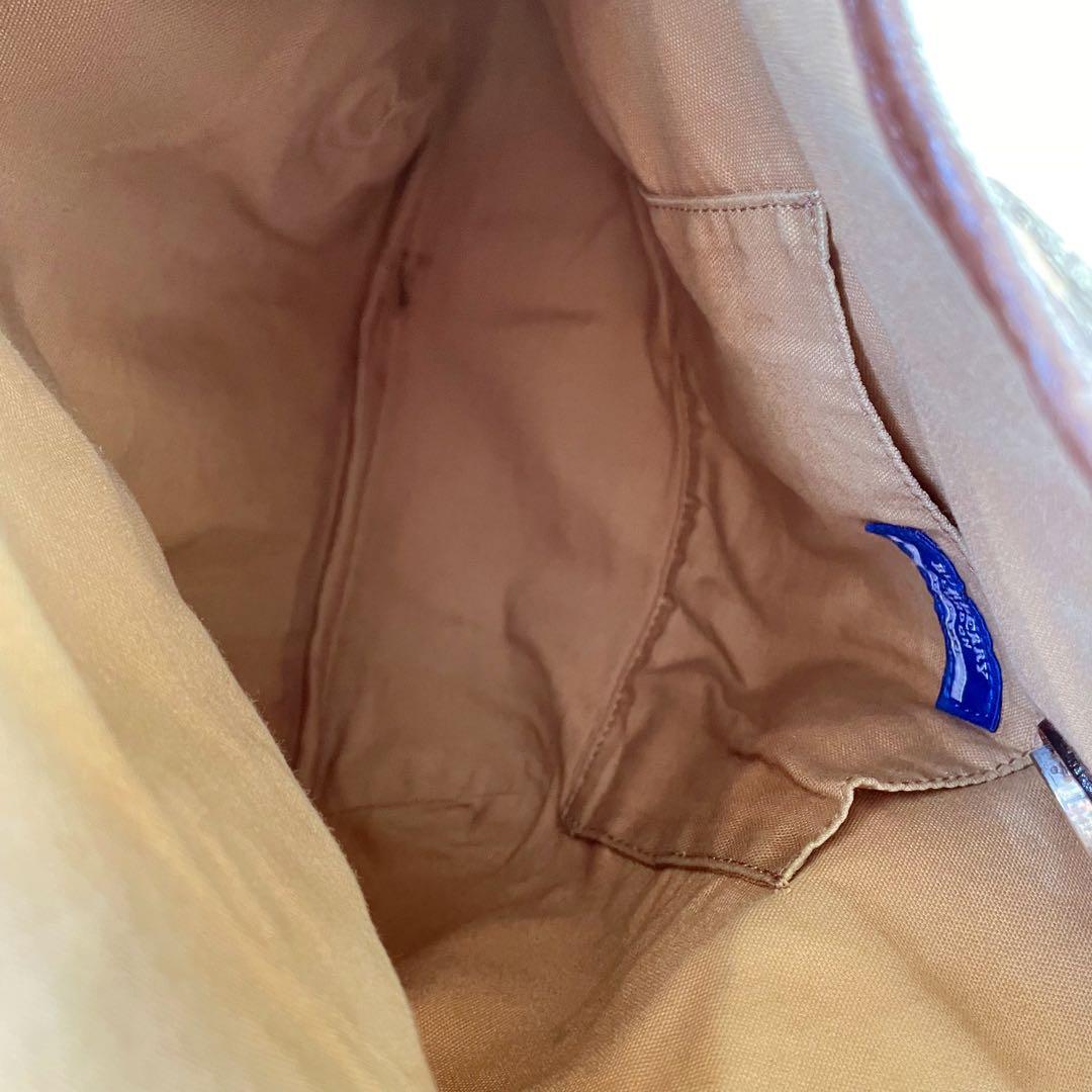 BURBERRY BLUE LABELバーバリーノバチェックトートバッグ肩掛け可