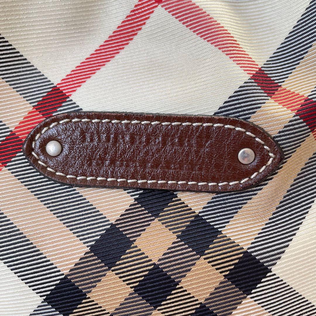 BURBERRY BLUE LABELバーバリーノバチェックトートバッグ肩掛け可